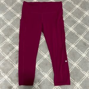 N W/O T Lululemon Fast And Free 23” Cropped Leggings